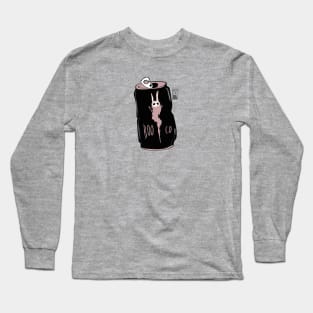 Creepy cute BOO soda can Cemetery Long Sleeve T-Shirt